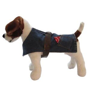 Dog Reversible Denim Coat NEW blue jeans & bandana